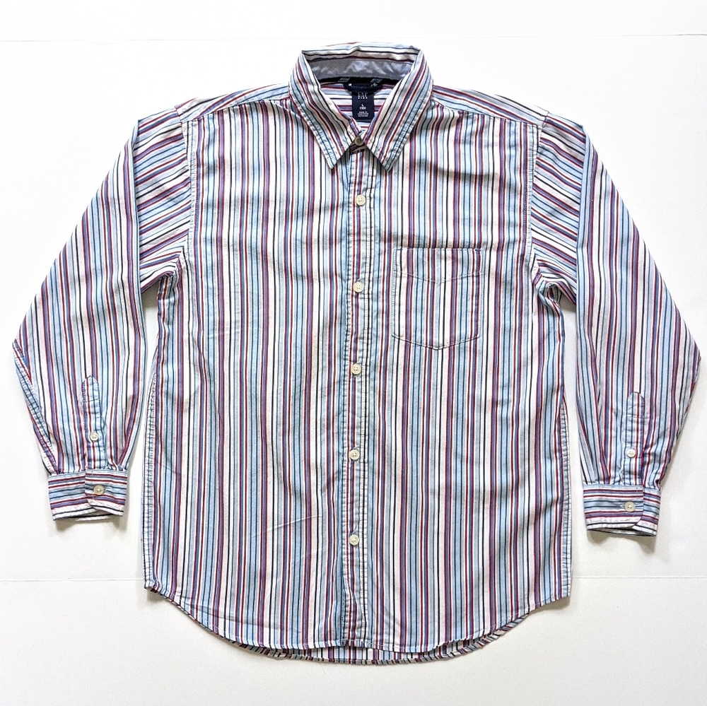 Boys GAP Kids Striped Button Down Dress Shirt